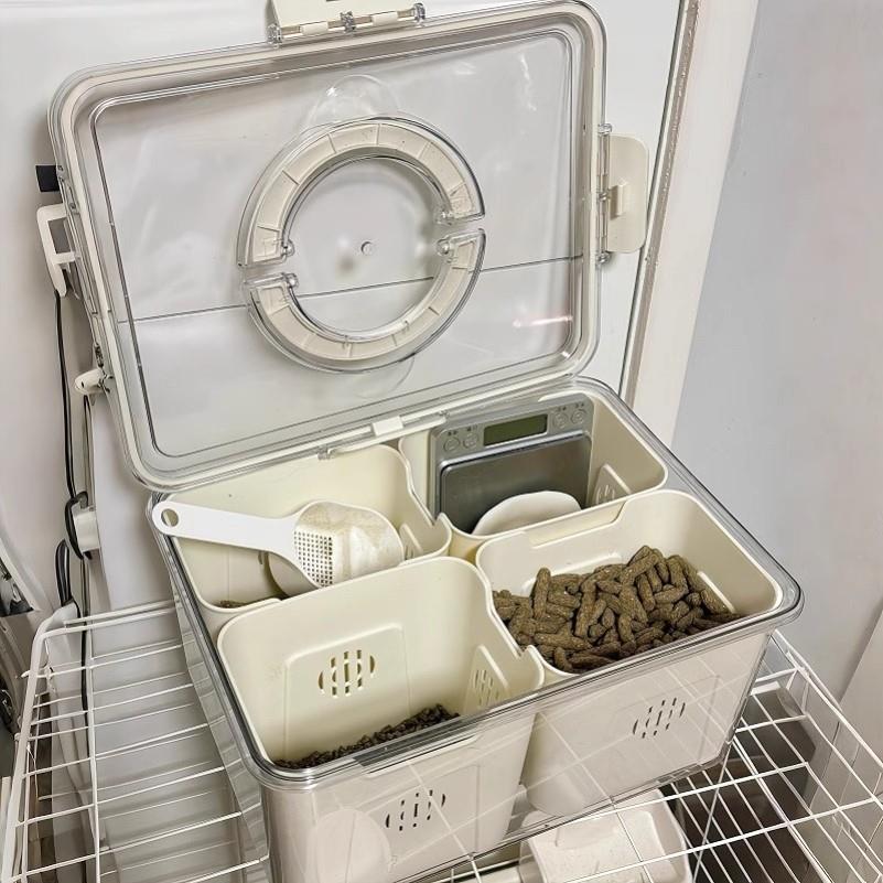 【食品级】猫粮储存桶狗粮兔子粮密封防潮罐五谷杂粮收纳盒大容量
