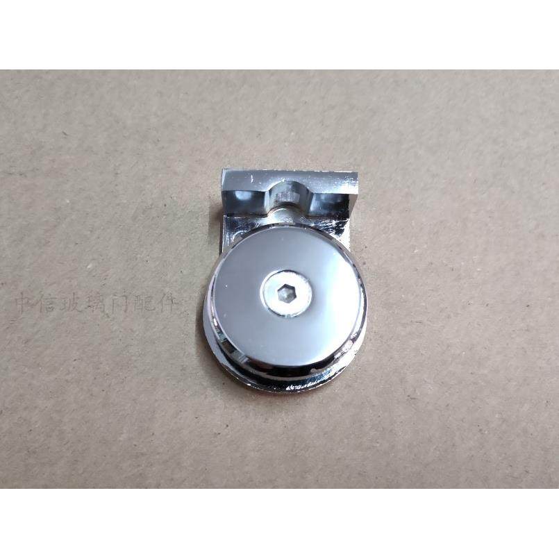 淋浴房移门滑轮吊夹双轨道移门吊片推拉滚轮平面玻璃门圆形夹配件