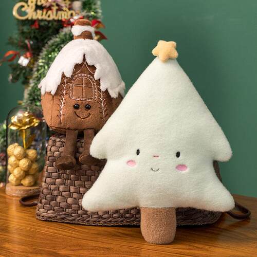 Christmas Ginger Bread Plushie Plush Pillow Stuffed Chocolat