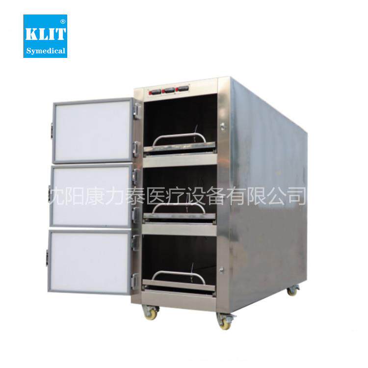 Motuary frezer 3人位尸体冷藏箱rKLT-3 不锈钢三e屉合式遗体瞻仰