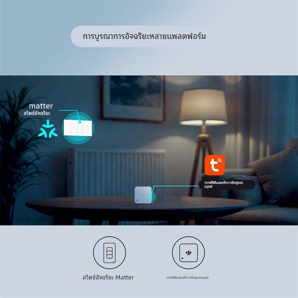 涂鸦Matter智能开关控制面板WiFi美规开关零火接线语音控制定时