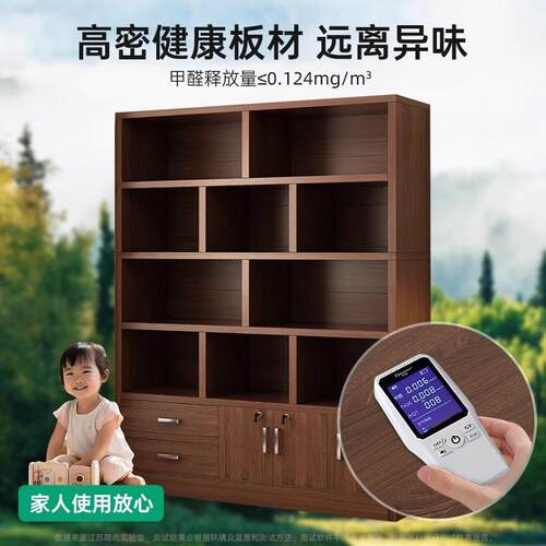储书柜展物柜一体客厅示柜靠SJ0042墙带门柜子公室置物柜办家用落