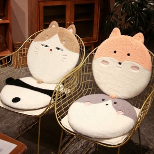 可拆洗黑猫坐垫屁垫办公室座椅垫学生教室宿舍餐椅记忆棉垫子