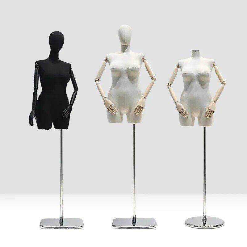 大码胖模特女装店半身大胸展示架欧美胖人偶半身服装支架大码婚纱