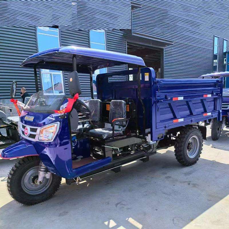 厂家直供工程农用运输机动三轮车柴油三轮车农用自卸式翻斗车