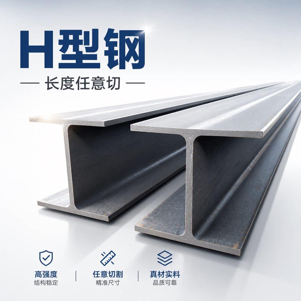 国标H型钢工字钢H型钢固定夹型材工程承重钢梁可切割加工量大价优