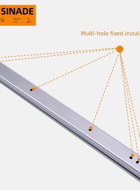 35宽两段钢球轨道静音抽屉滑轨工业加厚三段双层304不锈钢导轨
