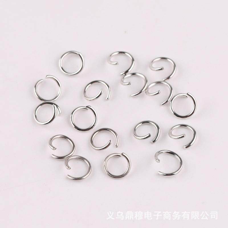 饰品配件开口圈连接环铁圈无镍圈单圈钥匙圈项链耳饰材料