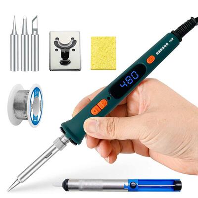 120W Digital Soldering Iron Kit Repair Soldering Tool Set El