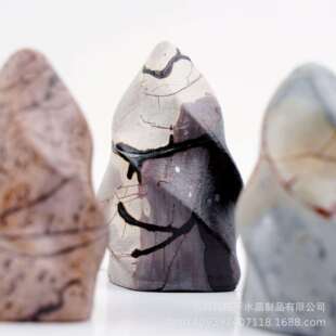天原图画石石矿石摆wsl家件把玩石能量然石火炬居办公装饰石水晶