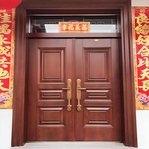 农村堂屋门自建房进户门住宅大门别墅大门锌合金进户大门双门