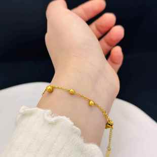 Bead Necklace Ball Steel Women Titanium Tibbing