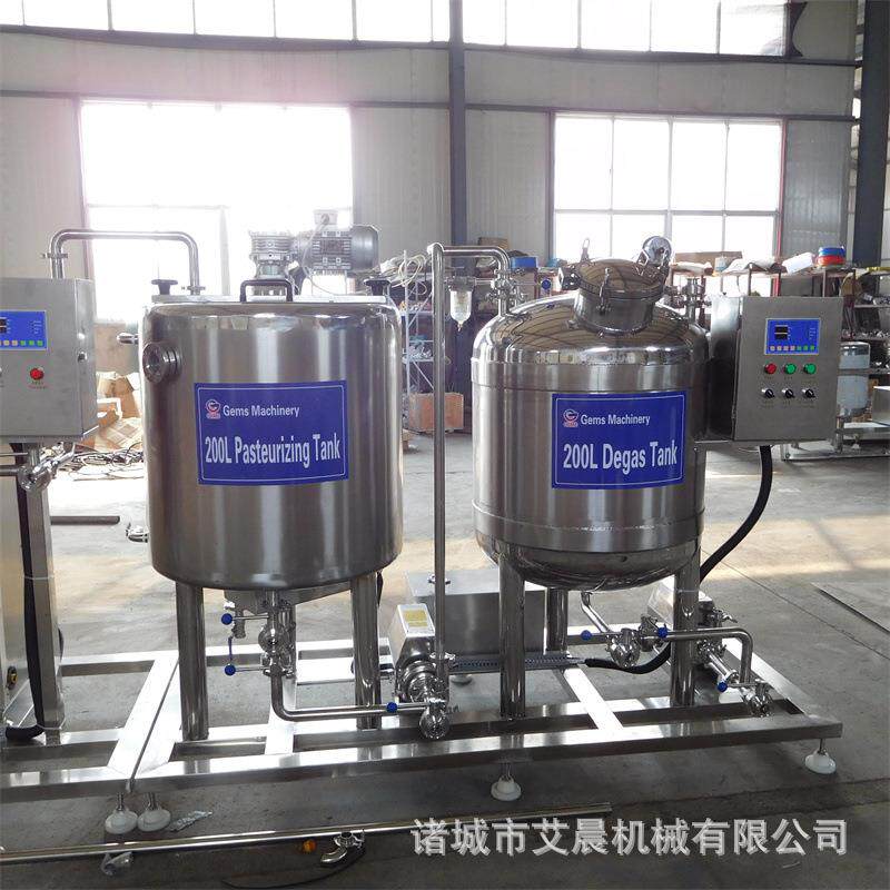 鲜奶杀菌设备 全套淡奶加工生产线 卧式牛奶制冷罐 杀菌机鲜奶