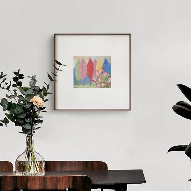 北欧小众复古装饰画客厅餐厅墙留白风景现代简约挂画玄关壁画A147