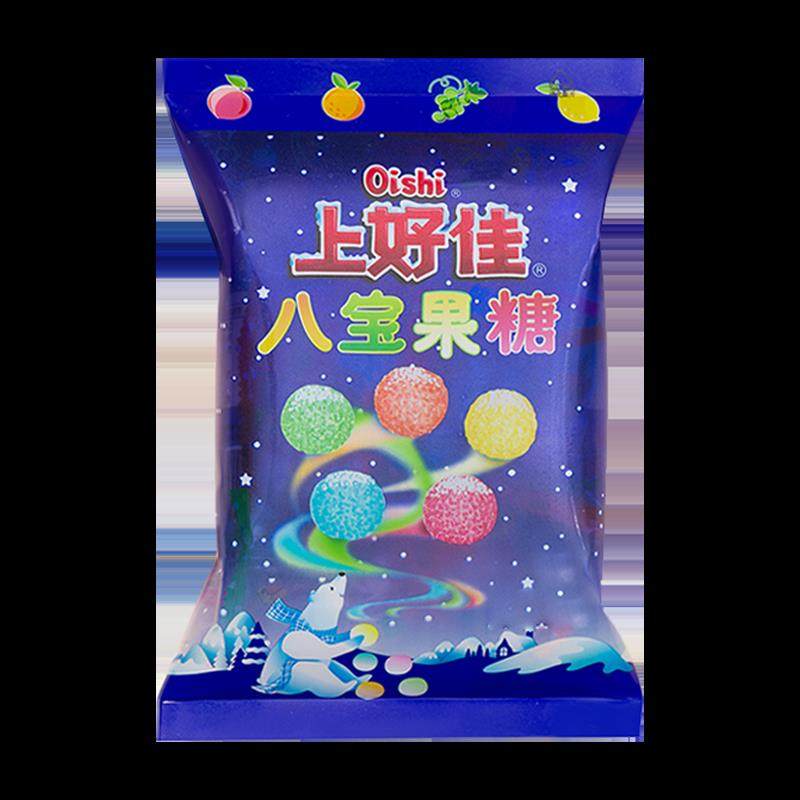 上好佳八宝果糖薄荷糖500g休闲 零食什锦硬糖水果糖喜糖年货糖果