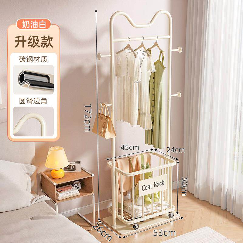 衣架帽落地卧室可移家动脏衣篮立式挂服架子简约用客厅猫耳脏衣挂