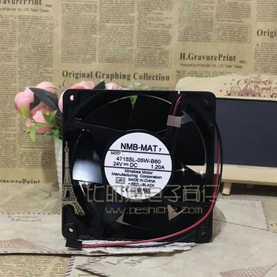 原装NMB-MAT 4715SL-05W-B60 24V 1.20A 120*120*38MM 铝框风扇