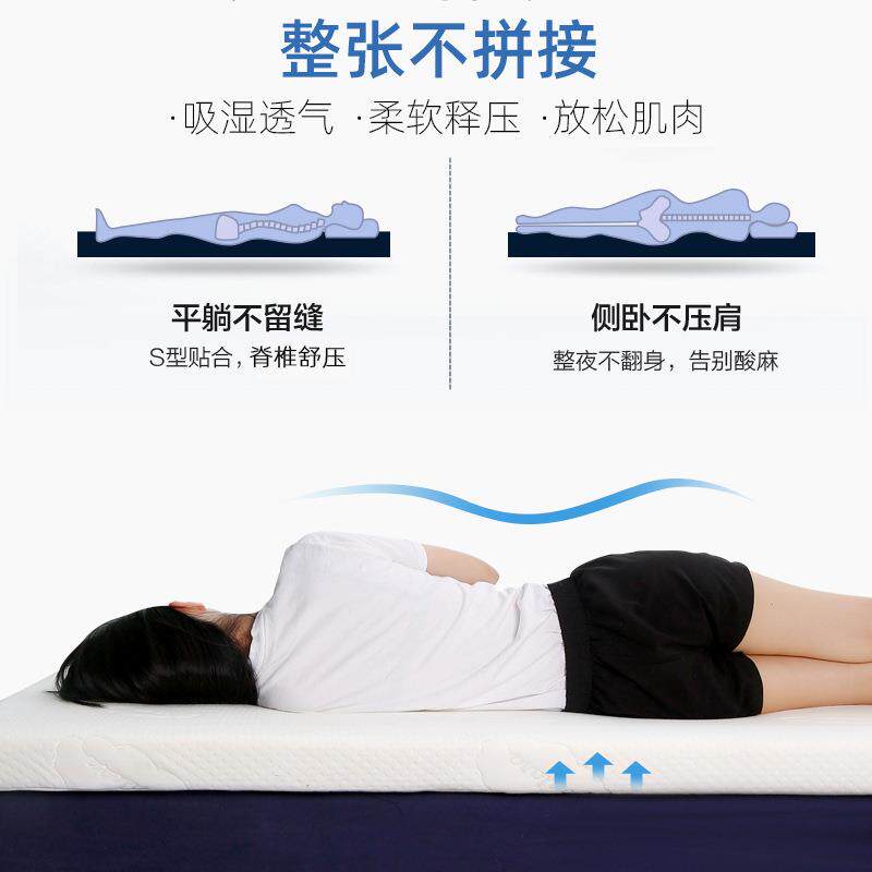 家用床垫海绵软垫榻榻米垫褥子可折叠尺寸1.2米1.5米双人加厚