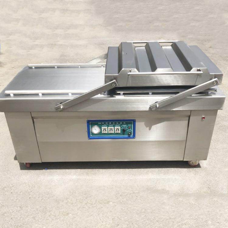 全自动真空食品包装机热封袋子双泵商用工业用双室抽真空封口机