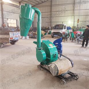 来料试机药材药渣粉碎机 刀片式中草药粉碎机沙克龙 粗细可调节