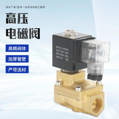 宝达灵先导式高压BDL-SLP-15气体液体黄铜螺纹常闭型控制阀电磁阀