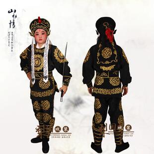 高档京剧儿男兵 戏装戏服衣古装舞蹈演出童民族服装儿童 武生小兵