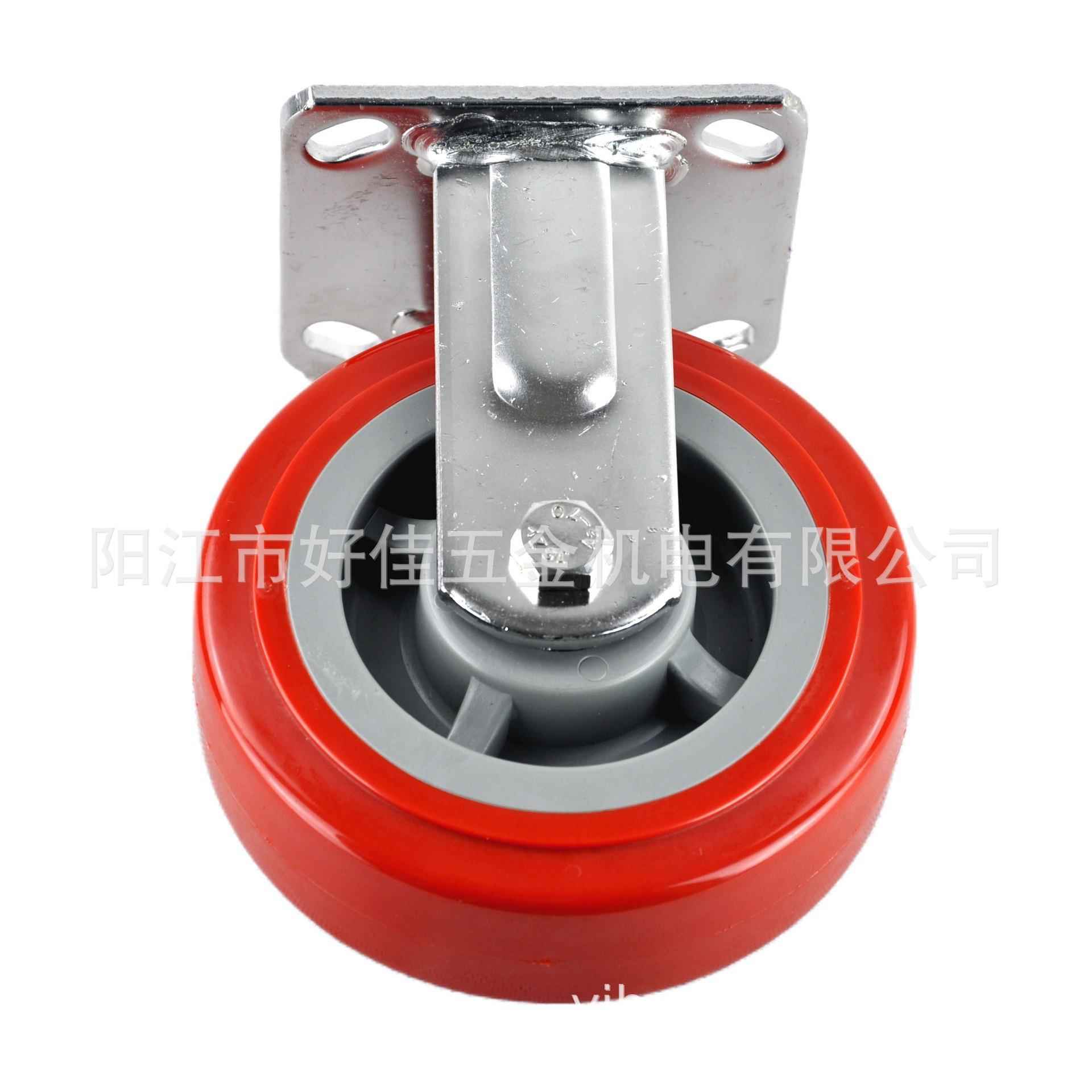 源头工厂直供6X2重型3不04全锈钢聚氨U定向脚脂HJ802915P轮