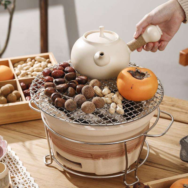 围炉煮茶烧烤炉茶壶套装炉子民宿餐厅室内户外烤茶炭炉炭火炉烤炉