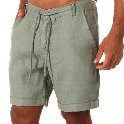 beach Clothes Short Pants Summer Shorts For Men Mens linen