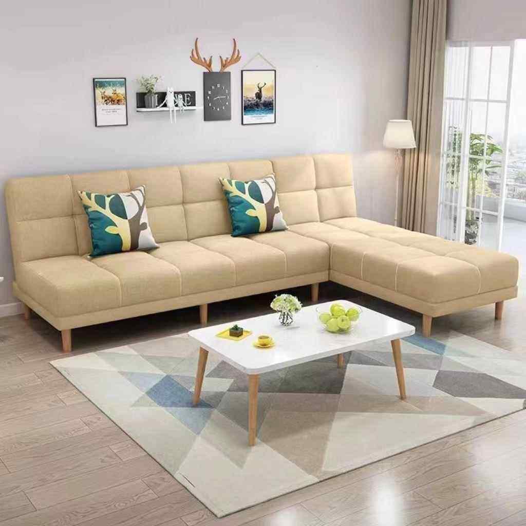 可折叠布艺沙发床两用客厅多功能懒人小户型简易贵妃家具组合套装