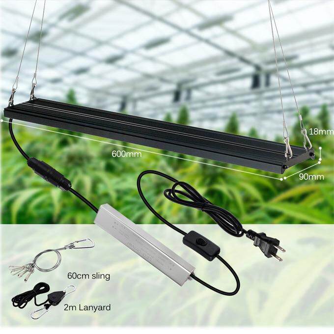 led植物灯量子板长条补光灯全光谱绿植花架多肉蔬菜生长灯跨境80w