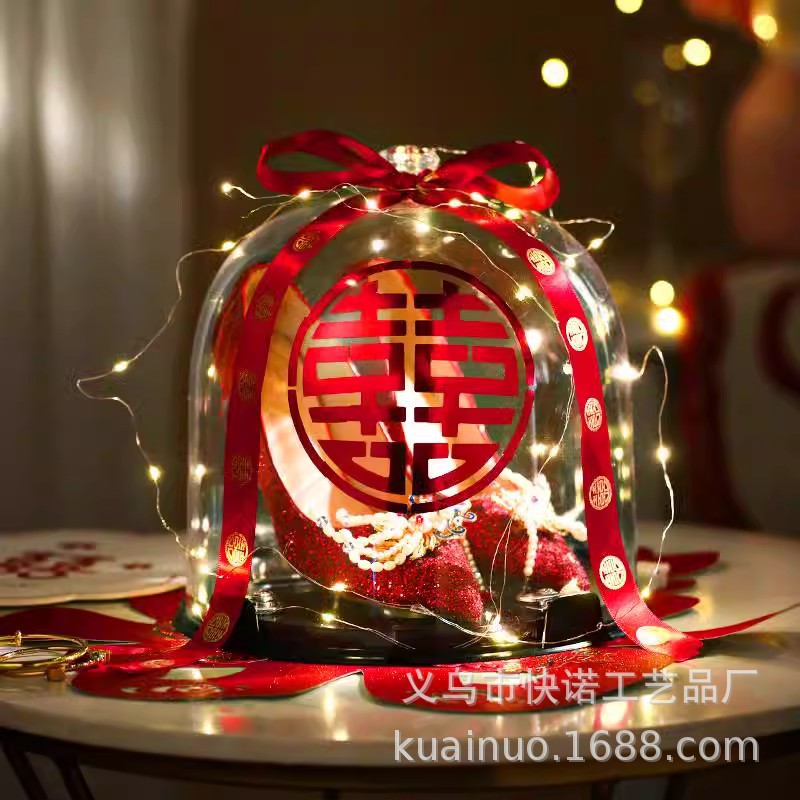 接亲游戏道具婚鞋陪嫁用品套装