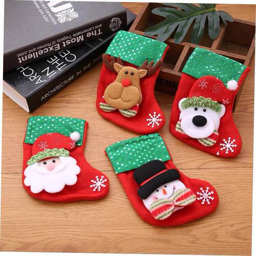 Christmas decoration tree stocking gift bag pendant耶诞袜