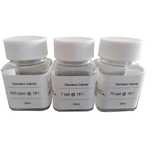 罗素盐度标准液650ppm7ppt75ppt每套盐度计校准液