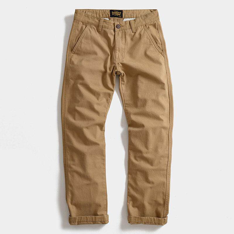 GM新潮 户外休闲多口袋重磅纯棉工装裤男春秋款休闲宽松直筒长裤