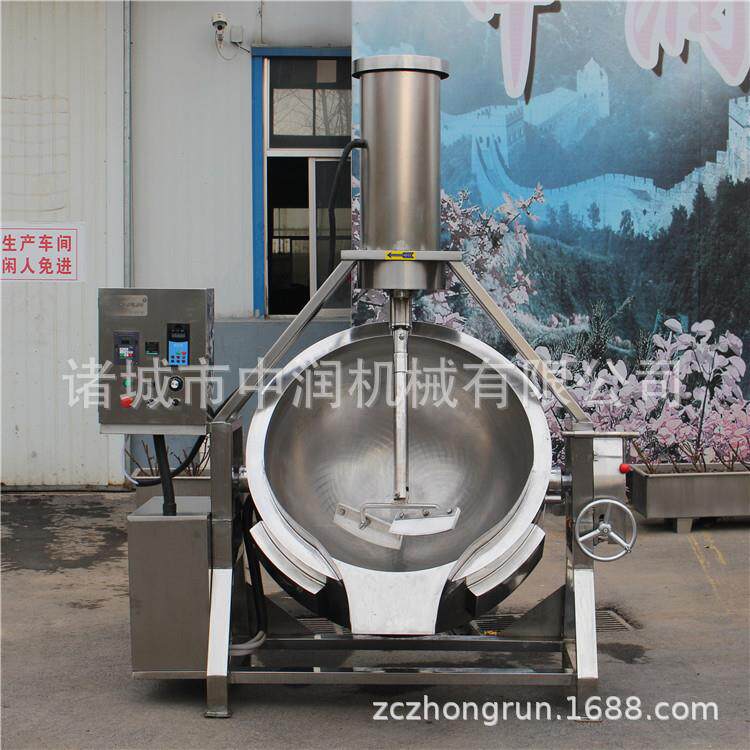 香菇酱搅拌炒锅牛肉酱猪肉酱加工设备炒制简翻锅出容易