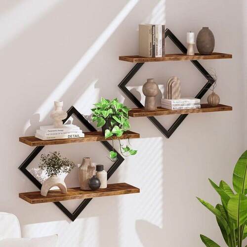 现货木制置物架Floating Shelves Home Decor Display Shelving