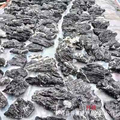 鱼缸天青龙石溪小号大434块盆景石原石造景酸洗假然山流石观赏头