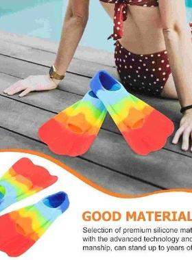 Beginner Snorkeling Swimming Fins Soft Silicone Open Toe