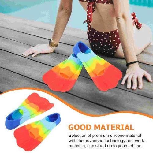 Beginner Snorkeling Swimming Fins Soft Silicone Open Toe