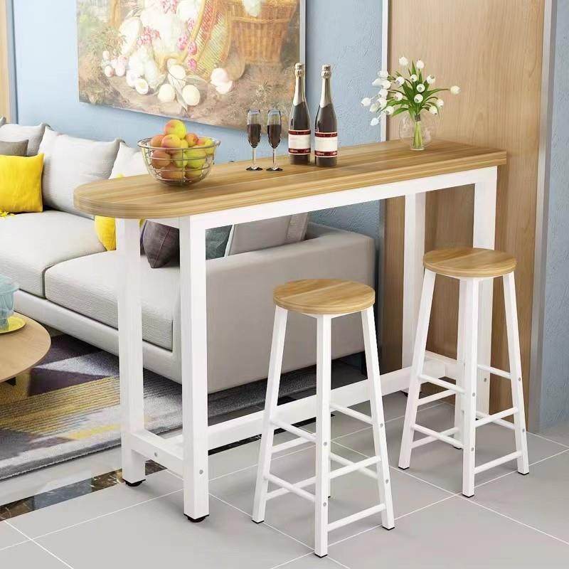 简约现代家用吧台桌靠墙餐厅饭店简易钢木小高脚隔断厨房多功能,住宅家具,吧台,淘宝优惠券,粉丝福利购,淘宝优惠卷