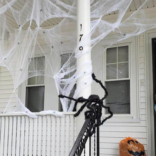 Halloween Decorations Artificial Spider Web Stretchy Cobweb