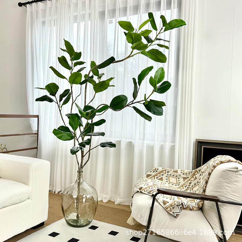 楼夏家仿真绿植富贵榕室内装饰摆件沙发边高端轻奢仿真假植物树