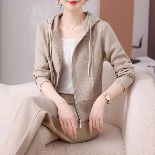 春秋服套1-257装件女新款动高级感时尚连帽开衫卫衣休闲运跑步两