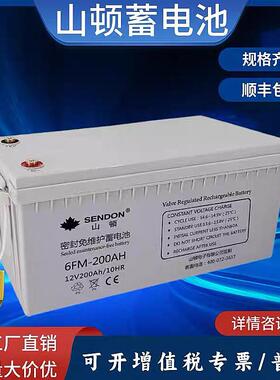 SENDON山顿蓄电池6-GFM-100 12V24 38 40 65 120AH机房直流屏专用