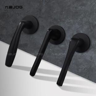 家用房门不锈钢锁室内静音卫生间门锁卧室厨房木门黑色分体锁