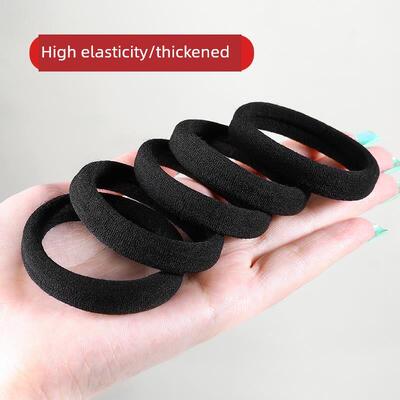 Hair rope rubber band female high elasticity black hair tie