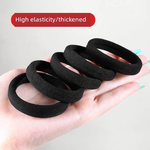 Hair rope rubber band female high elasticity black hair tie