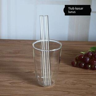 High borosilicate glass straw curved straw high temperature