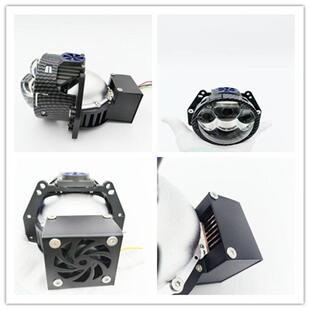 85W三光直射激光透镜汽车大灯改装LED双光透镜远近一体大灯升级